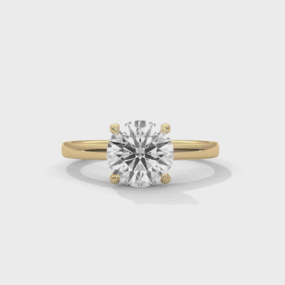 2.00 Carat Round Solitaire Diamond Engagement Ring for Women