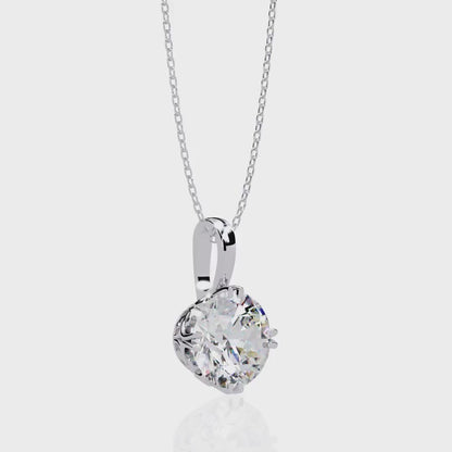 2.00 Carat Round Brilliant Cut Diamond Solitaire Pendant Necklace – Premium Fine Jewelry