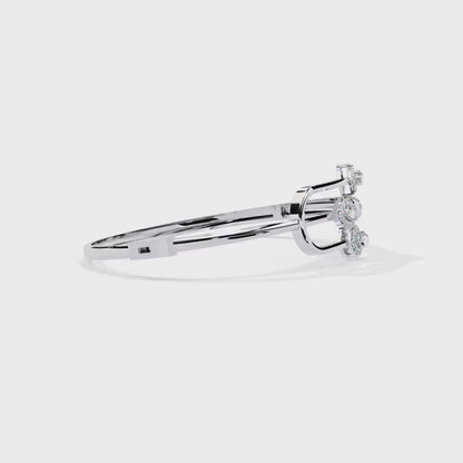0.75 Carat Pear Cut Diamond Bracelet with Halo Accents – Elegant Fine Jewelry