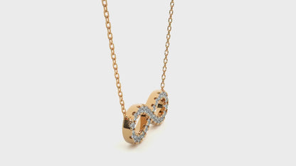 Infinity Diamond Pendant Necklace- Eternal Love Jewelry