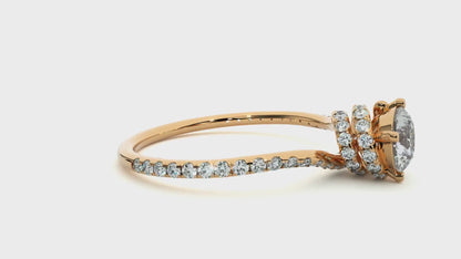 2.58 Carat Round Cut Hidden Halo Diamond Engagement Ring for Women – Elegant Bridal Jewelry