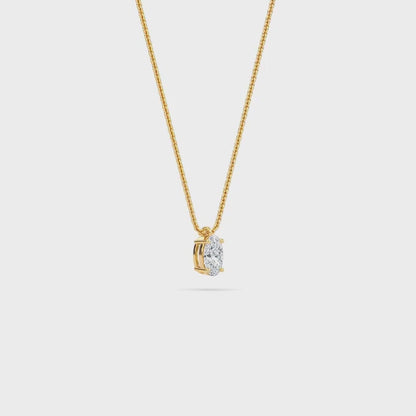1.00 Carat Oval Cut Diamond Solitaire Pendant Necklace – Modern Fine Jewelry
