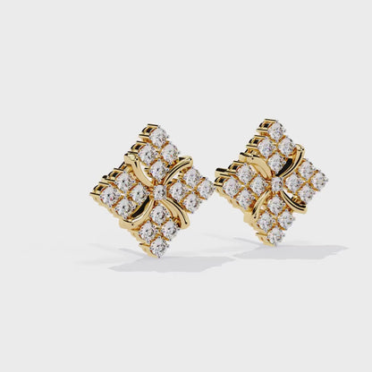 1.02 Carat Round Cut Diamond Stud Earrings – Elegant Fine Jewelry