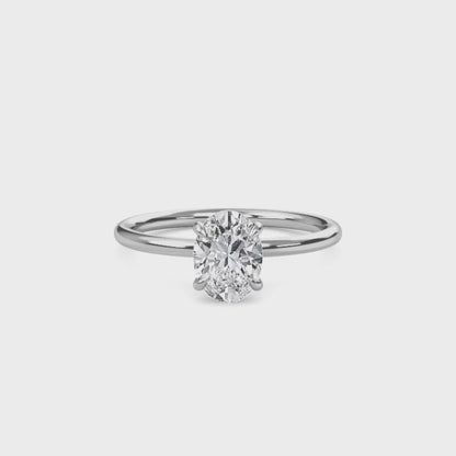 2.00 Carat Liberty Oval Cut Diamond Engagement Ring for Women – Elegant Bridal Jewelry