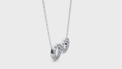 Infinity Diamond Pendant Necklace- Eternal Love Jewelry