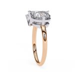 Toi et Moi 2.00 Carat Emerald & Round Cut Diamond Engagement Ring – Two Stone Bridal Jewelry - Image 12