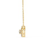 Round Brilliant Cut Diamond Halo Pendant with Heart Frame - Modern Fine Jewelry - Image 10