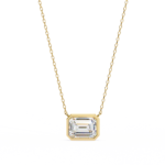 2.00 Carat Emerald Cut Diamond Solitaire Pendant Necklace – Fine Jewelry - Image 5