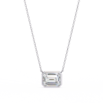 2.00 Carat Emerald Cut Diamond Solitaire Pendant Necklace – Fine Jewelry