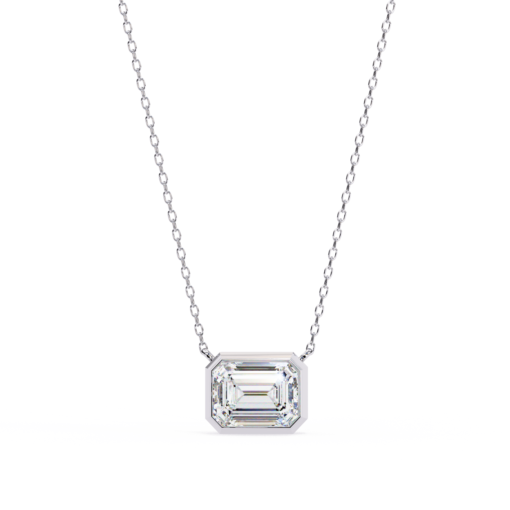 1.530_dfeba5eb-b8dd-43e5-b0c6-5bb2d37de892-1 2.00 Carat Emerald Cut Diamond Solitaire Pendant Necklace – Fine Jewelry - Image 1