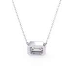2.00 Carat Emerald Cut Diamond Solitaire Pendant Necklace – Fine Jewelry - Image 4