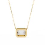 2.00 Carat Emerald Cut Diamond Solitaire Pendant Necklace – Fine Jewelry - Image 6