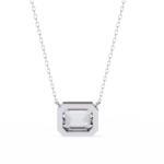 2.00 Carat Emerald Cut Diamond Solitaire Pendant Necklace – Fine Jewelry - Image 3
