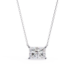 2.00 Carat Radiant Cut Diamond Solitaire Pendant Necklace – Graceful Luxury Jewelry
