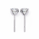 2.50 Carat Round Cut Diamond Stud Earrings - Modern Jewelry - Image 5