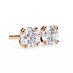 2.50 Carat Round Cut Diamond Stud Earrings - Modern Jewelry - Image 15