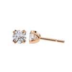 2.50 Carat Round Cut Diamond Stud Earrings - Modern Jewelry - Image 16