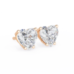 2.50 Carat Heart Cut Diamond Stud Earrings - Love Modern Jewelry - Image 12