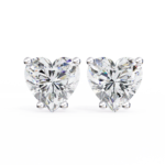 2.50 Carat Heart Cut Diamond Stud Earrings - Love Modern Jewelry - Image 17
