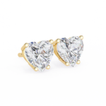 2.50 Carat Heart Cut Diamond Stud Earrings - Love Modern Jewelry - Image 7
