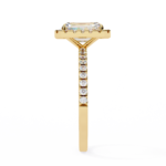 2.38 Carat Emerald Cut Halo Diamond Engagement Ring for Women – Elegant Bridal Jewelry - Image 8