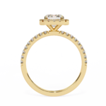 2.38 Carat Emerald Cut Halo Diamond Engagement Ring for Women – Elegant Bridal Jewelry - Image 7