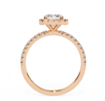 2.38 Carat Emerald Cut Halo Diamond Engagement Ring for Women – Elegant Bridal Jewelry - Image 11