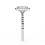 2.38 Carat Emerald Cut Halo Diamond Engagement Ring for Women – Elegant Bridal Jewelry - Image 4