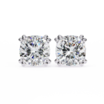 2.25 Carat Cushion Cut Diamond Stud Earrings - Classic Jewelry