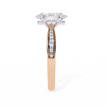 2.34 Carat Oval Cut Hidden Halo Diamond Engagement Ring with Round Side Stones – Elegant Bridal Jewelry - Image 12