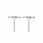 0.96 Carat Round Cut Diamond Clover Shape Studs Earrings – Classic Diamond Jewelry - Image 4