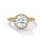 1.52 Carat Round Cut Halo Diamond Engagement Ring for Women – Elegant Bridal Jewelry - Image 4
