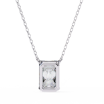 1.00 Carat Emerald Cut Solitaire Diamond Pendant Necklace – Brilliant Fine Jewelry - Image 6