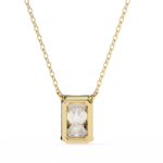 1.00 Carat Emerald Cut Solitaire Diamond Pendant Necklace – Brilliant Fine Jewelry - Image 12