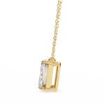 1.00 Carat Emerald Cut Solitaire Diamond Pendant Necklace – Brilliant Fine Jewelry - Image 10