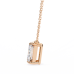 1.00 Carat Emerald Cut Solitaire Diamond Pendant Necklace – Brilliant Fine Jewelry - Image 16