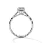 2.00 Carat Emerald Cut Four-Prong Solitaire Diamond Engagement Ring for Women - Image 2