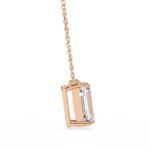 1.00 Carat Emerald Cut Solitaire Diamond Pendant Necklace – Brilliant Fine Jewelry - Image 15