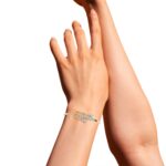 0.75 Carat Pear Cut Diamond Bracelet with Halo Accents – Elegant Fine Jewelry - Image 9