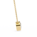 2.00 Carat Oval Cut Bezel Set Diamond Solitaire Pendant Necklace – Fine Jewelry - Image 9