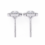 2.84 Carat Radiant Cut Diamond Halo Earrings – Luxury Fine Jewelry - Image 4
