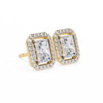 2.84 Carat Radiant Cut Diamond Halo Earrings – Luxury Fine Jewelry - Image 6