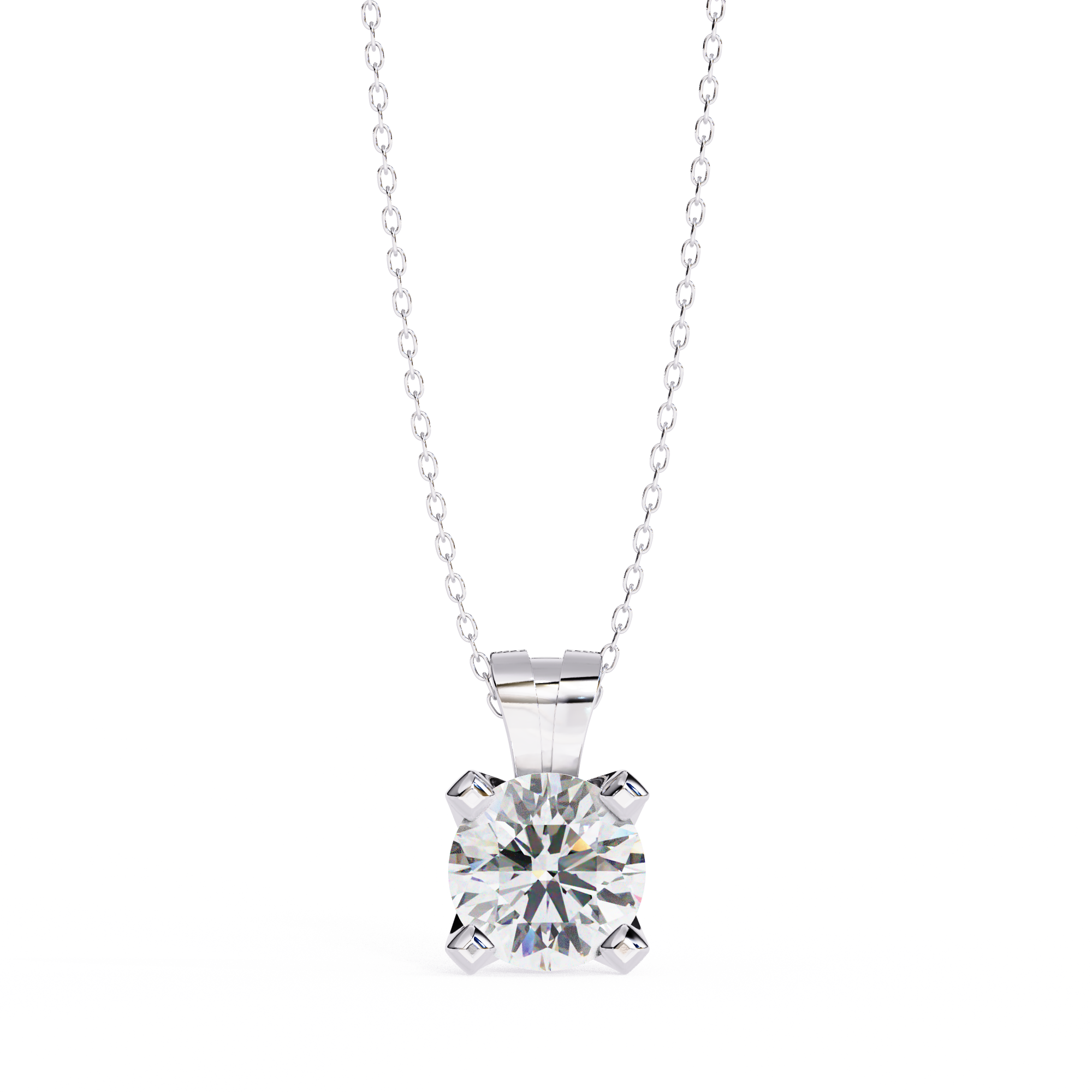 21_1_465db6bc-98da-4c1d-b1a3-9a54abcb5570-1 2.00 Carat Round Brilliant Cut Diamond Solitaire Pendant Necklace - Elegant Luxury Jewelry - Image 1