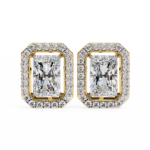2.84 Carat Radiant Cut Diamond Halo Earrings – Luxury Fine Jewelry - Image 5