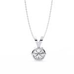 2.00 Carat Round Brilliant Cut Diamond Solitaire Pendant Necklace – Classic Fine Jewelry - Image 6