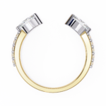 2.20 Carat Marquise & Round Diamond Engagement Ring for Women – Luxury Bridal Jewelry - Image 7