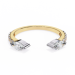 2.20 Carat Marquise & Round Diamond Engagement Ring for Women – Luxury Bridal Jewelry - Image 5