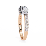 2.20 Carat Marquise & Round Diamond Engagement Ring for Women – Luxury Bridal Jewelry - Image 10