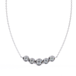 Five-Stone Bezel Set Diamond Pendant Necklace – Everyday Luxury Jewelry