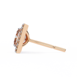 1.70 Carat Princess Cut Halo Diamond Stud Earrings - Everyday Fine Jewelry - Image 17